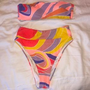 AERIE multi color bikini set